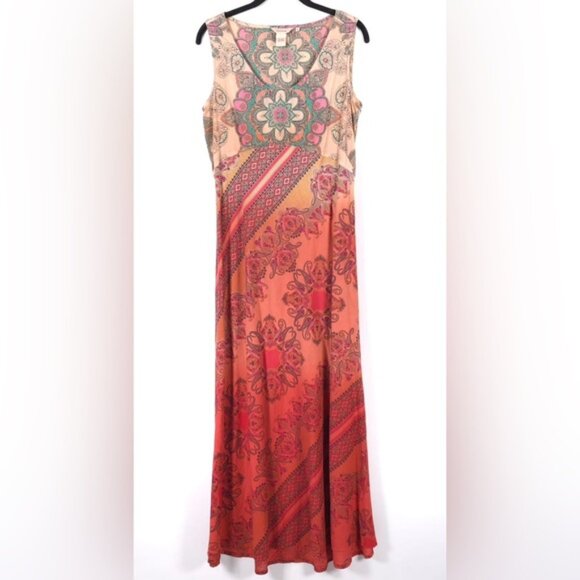 Sundance Dresses & Skirts - SUNDANCE Maxi Dress Paisley 100% Cotton Sleeveless Size 6